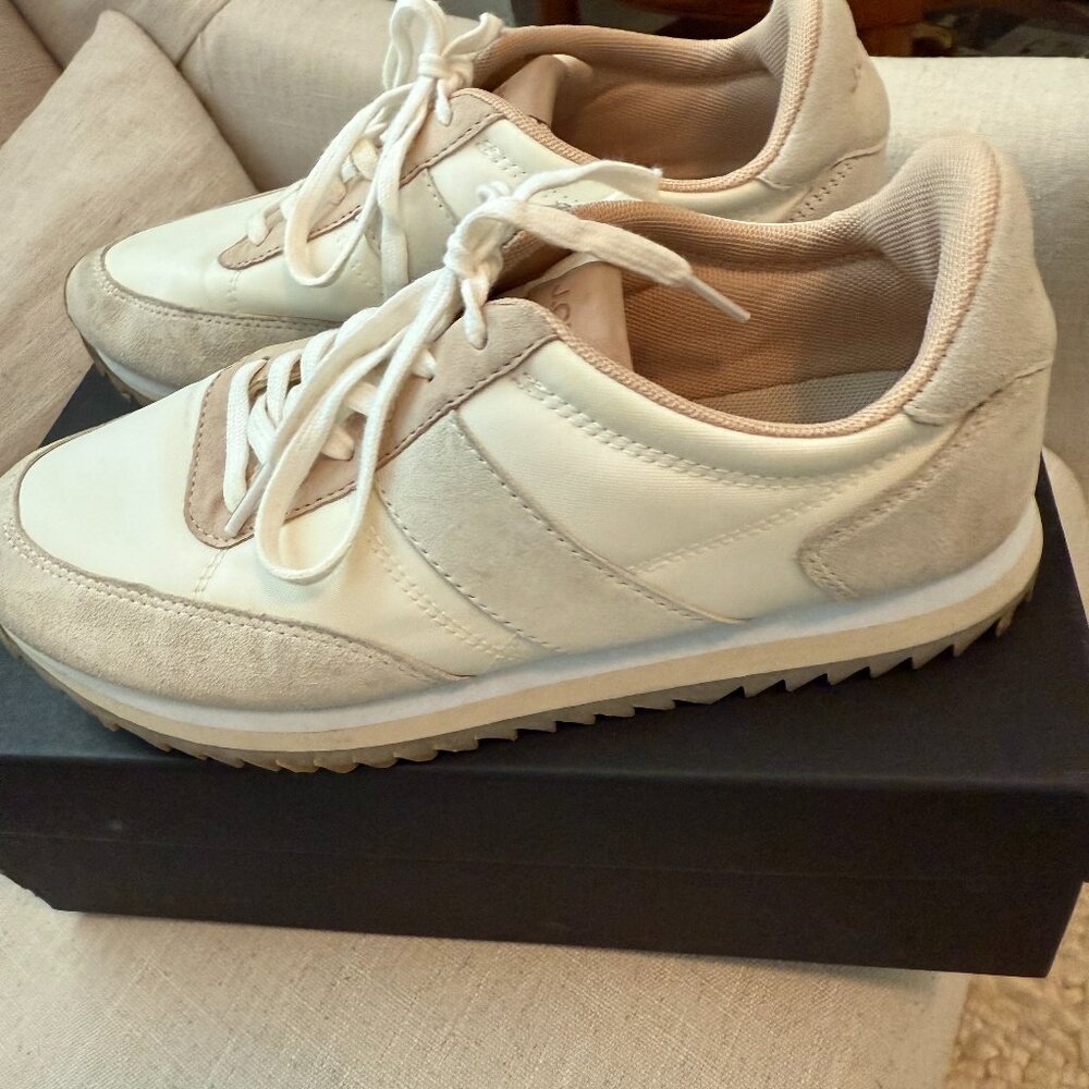 J Crew Sneakers Colorblock Clay/Ivory Size 9